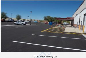 CTECH PARKING LOT SHOWN AT AUGUST 2016 DGB