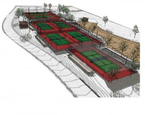 New tennis court on Prescott campus