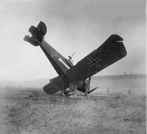 World War i plain crash